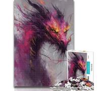 1000 Pieces for Teenagers Fantasy Flying Dragon 1000 Piece Jigsaw Puzzle for Adults Teens,Family Game Stress Reliever Difficult Challenge Great Gifts And Toys 26x38cm