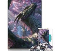 1000 Pieces for Teenagers Fantasy Flying Dragon Jigsaw Puzzles 1000 Pieces for Adults Teens,Relax Games Is Ideal As A Gift for The Whole Family 26x38cm