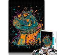 1000 Pieces for Teenagers Fantasy Hippo Jigsaws 1000 Pieces for Adults,Learning Educational Toys Family Games Birthday Present, Gifts 26x38cm