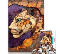 1000 Pieces for Teenagers Fantasy Leopard Jigsaws Puzzles 1000 Pieces for Teenagers Gifts,Game Toys Birthday Present, Gifts 50x75cm