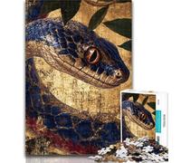 1000 Pieces for Teenagers Fantasy Snake 1000 Pieces Jigsaw Puzzle for Adults& Teens,Educational Toys Is Ideal As A Gift for The Whole Family 50x75cm