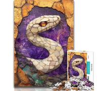 1000 Pieces for Teenagers Fantasy Snake 1000 Pieces Jigsaw Puzzle for Adults& Teens,Educational Toys Is Ideal As A Gift for The Whole Family 26x38cm
