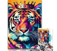 1000 Pieces for Teenagers Fantasy Tiger Puzzles 1000 Pieces for Adults,for Is Ideal As A Gift for The Whole Family for And 14 Years Old 26x38cm