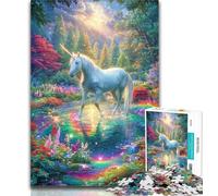 1000 Pieces for Teenagers Fantasy Unicorn 1000 Pieces Jigsaw Puzzle For Adults Teens,Toy Intellectual Game Artists Collection, Fine Art 50x75cm