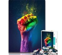 1000 Pieces for Teenagers Fist Hand Gesture Jigsaws 1000 Pieces for Adults,Learning Educational Toys Family Games Birthday Present, Gifts 26x38cm