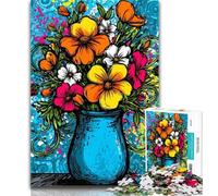 1000 Pieces for Teenagers Funky Pop Art Bouquet Jigsaw Puzzles for Teenagers,Toys Educational Games Stress Relieving Unique Home Decor And Gifts 26x38cm