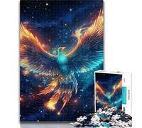 1000 Pieces for Teenagers Galaxy Bird of Phoenix Jigsaws Puzzles 1000 Pieces for Teenagers Gifts,Educational Game Challenge Toy for Women And Men 50x75cm