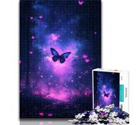 1000 Pieces for Teenagers Galaxy Butterfly 1000 Piece Jigsaw Puzzles for Adults,Educational Stress Relief Toy Great Gifts And Toys 26x38cm