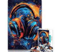 1000 Pieces for Teenagers Gaming Headset Adult Jigsaws 1000 Pieces Difficult,Toys Educational Games Stress Relieving Unique Home Decor And Gifts 50x75cm
