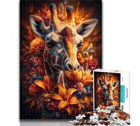 1000 Pieces for Teenagers Giraffe Jigsaw Puzzles for Teenagers 1000,Family Entertainment Toys Is Ideal As A Gift for The Whole Family 50x75cm