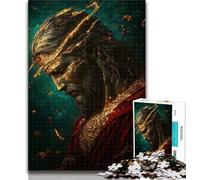 1000 Pieces for Teenagers Golden Fantasy Jesus Jigsaw Puzzles 1000 Pieces for Adults Teens,Relax Games Is Ideal As A Gift for The Whole Family 26x38cm