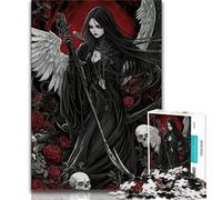 1000 Pieces for Teenagers Grim Reaper Girl 1000 Pieces Jigsaw Puzzle For Adults Teens,Challenging Game for The Whole for Women, Gifts for Men (50x75cm)