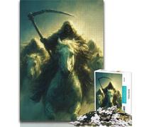 1000 Pieces for Teenagers Grim Reaper Puzzles 1000 Pieces for Adults,for Is Ideal As A Gift for The Whole Family for And 14 Years Old (38x26cm)