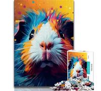 1000 Pieces for Teenagers Guinea Pig Color Adult Jigsaws 1000 Pieces Difficult,Toys Educational Games Stress Relieving Artists Collection, Fine Art (50x75cm)
