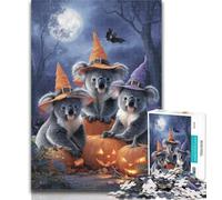 1000 Pieces for Teenagers Halloween Animals Jigsaw Puzzles 1000 Pieces for Adults Teens,Birthday Present, Gifts for And Age 14 26x38cm