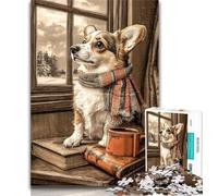 1000 Pieces for Teenagers Happy Corgi Jigsaw Puzzles for Teenagers 1000,Family Entertainment Toys Is Ideal As A Gift for The Whole Family 50x75cm