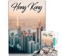 1000 Pieces for Teenagers Hong Kong Puzzles 1000 Pieces for Adults,Educational Game Challenge Toy for Women And Men 26x38cm