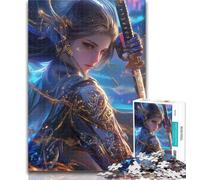 1000 Pieces for Teenagers Japanese Female Ninja Warrior 1000 Pieces Jigsaw Puzzles For Teens And Adults,Train Your Brain And Hands Birthday Present, Gifts 26x38cm