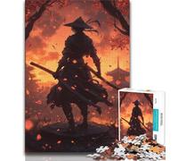 1000 Pieces for Teenagers Japanese Ninja Warrior Jigsaw Puzzles for Teenagers 1000 Piece,Educational Games Home Decoration Artists Collection, Fine Art (38x26cm)