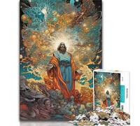 1000 Pieces for Teenagers Jesus Christ 1000 Piece Jigsaw Puzzles for Teenagers,Parent-child Interaction for Age 14 Years Up (50x75cm)