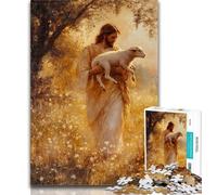 1000 Pieces for Teenagers Jesus Jigsaw Puzzles 1000 Pieces for Adults Teens,Relax Games Is Ideal As A Gift for The Whole Family 26x38cm