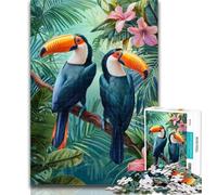 1000 Pieces for Teenagers Jungle Parrot 1000 Pieces Jigsaw Puzzles For Teens And Adults,with Fully Interlocking Randomly Shaped Pieces for And 14 Years Old 50x75cm