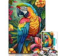 1000 Pieces for Teenagers Jungle Parrot Jigsaw Puzzles for Teenagers 1000,Toys Educational Games Stress Relieving Great Gifts And Toys 26x38cm