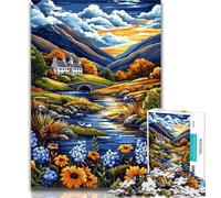 1000 Pieces for Teenagers Landscape Art 1000 Piece Jigsaw Puzzle for Adults Teens,Educational Games Home Decoration Artists Collection, Fine Art 26x38cm