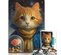 1000 Pieces for Teenagers Little Prince Cat Puzzles for Adults 1000 Pieces,Family Entertainment Toys Is Ideal As A Gift for The Whole Family 50x75cm
