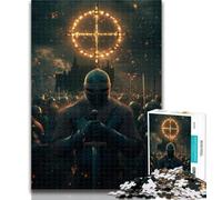 1000 Pieces for Teenagers Magical Knight 1000 Piece Jigsaw Puzzles for Adults,Diy Modern Wall Art Unique Gift Home Decor 26x38cm