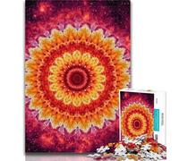 1000 Pieces for Teenagers Mandala Pattern 1000 Piece Jigsaw Puzzles for Adults,Toy Intellectual Game Artists Collection, Fine Art 50x75cm