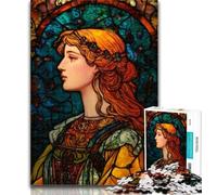1000 Pieces for Teenagers Mayan Priestess 1000 Pieces Jigsaw Puzzles for Adults And Teens,with Fully Interlocking Randomly Shaped Pieces for And 14 Years Old 26x38cm