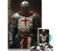 1000 Pieces for Teenagers Medieval Majestic Knight Puzzles for Adults 1000 Pieces,Family Entertainment Toys Is Ideal As A Gift for The Whole Family 26x38cm