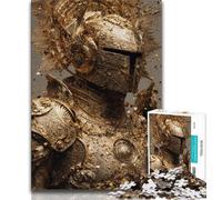 1000 Pieces for Teenagers Mighty Medieval Knight 1000 Piece Jigsaw Puzzles for Teenagers,Educational Games Home Decoration Artists Collection, Fine Art (26x38cm)