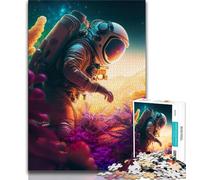 1000 Pieces for Teenagers Mission in Space Adult Jigsaws 1000 Pieces Difficult,Toys Educational Games Stress Relieving Artists Collection, Fine Art (50x75cm)