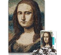 1000 Pieces for Teenagers Mona Lisa Jigsaw Puzzles 1000 Pieces for Adults Teens,Relax Games Is Ideal As A Gift for The Whole Family (26x38cm)