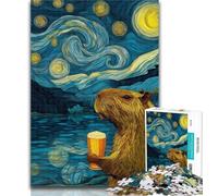 1000 Pieces for Teenagers Night Sky Frog 1000 Piece Jigsaw Puzzle for Adults Teens,Educational Games Home Decoration Artists Collection, Fine Art 26x38cm