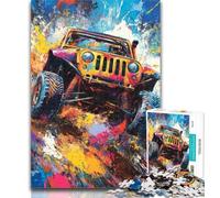 1000 Pieces for Teenagers Off-road Vehicles Jigsaw Puzzles for Adults 1000 Pieces,for Home Decoration for Age 14 Years Up 50x75cm