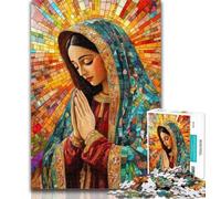 1000 Pieces for Teenagers Our Lady of Guadalupe Praying Puzzles 1000 Pieces for Adults,Toy Intellectual Game Artists Collection, Fine Art 50x75cm