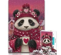 1000 Pieces for Teenagers Panda on Vacation Puzzles for Adults 1000 Pieces,Family Entertainment Toys Is Ideal As A Gift for The Whole Family 26x38cm