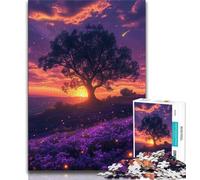 1000 Pieces for Teenagers Peaceful Evening Sunset Adult Jigsaw Puzzles 1000,for Educational Game Challenge Toy Artists Collection, Fine Art (50x75cm)