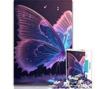 1000 Pieces for Teenagers Pink Purple Butterfly Jigsaw Puzzles for Teenagers 1000 Piece,Educational Games Home Decoration Artists Collection, Fine Art (38x26cm)