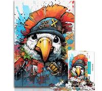 1000 Pieces for Teenagers Pirate Parrot Jigsaw Puzzles for Teenagers 1000 Piece,Educational Games Home Decoration Artists Collection, Fine Art 75x50cm