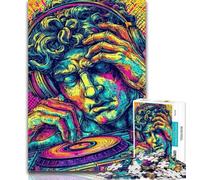 1000 Pieces for Teenagers Pop-art Michelangelos David Statue Jigsaw Puzzles for Adults,Challenging Game Toys for Is Ideal As A Gift for The Whole Family 50x75cm