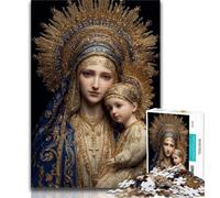 1000 Pieces for Teenagers Portrait of Mary The Mother Jigsaw Puzzles 1000 Pieces for Adults Teens,Birthday Present, Gifts for And Age 14 (50x75cm)