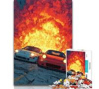1000 Pieces for Teenagers Retro Sports Car 1000 Pieces Jigsaw Puzzle For Adults Teens,Challenging Game for The Whole for Women, Gifts for Men 50x75cm