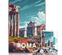 1000 Pieces for Teenagers Rome Roman Forum Jigsaw Puzzles for Adults 1000 Pieces,Family Game Stress Reliever Difficult Challenge Great Gifts And Toys 75x50cm