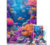 1000 Pieces for Teenagers Sea World Jigsaw Puzzles for Teenagers 1000 Piece,Family Game Stress Reliever Difficult Challenge Secret Santa Gifts 50x75cm