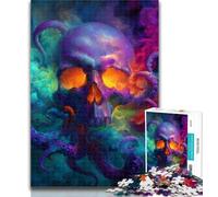 1000 Pieces for Teenagers Skeleton Octopus Jigsaw Puzzles 1000 Pieces for Adults Teens,Perfect for Game Nights, Colorful Toy for Home Gift 26x38cm