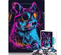 1000 Pieces for Teenagers Space Astronaut Squirrel Jigsaw Puzzles for Teenagers 1000,Toys Educational Games Stress Relieving Great Gifts And Toys (50x75cm)